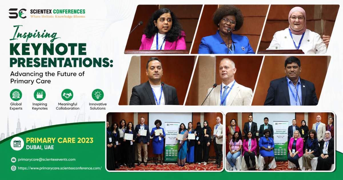 Keynote speaker presenting at the International Conference on Primary Care and Public Healthcare