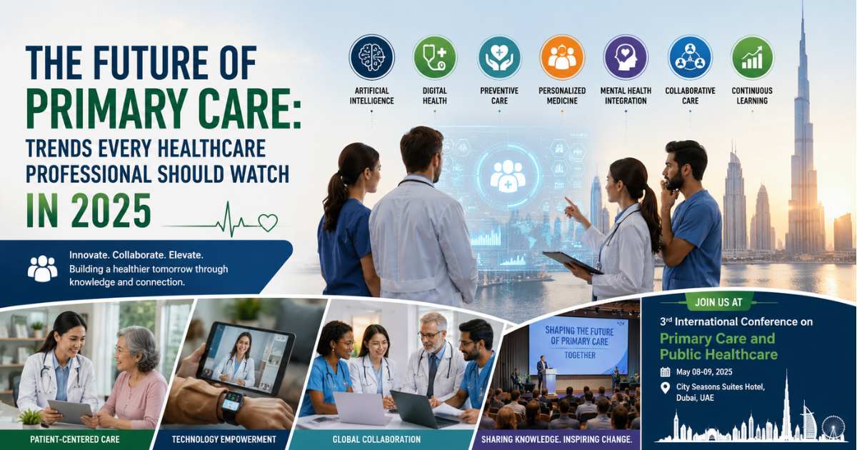 Healthcare professionals exploring the future of primary care through innovation, digital health, and global collaboration.
